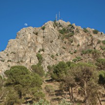 Cerro Virgen de Gracia (935 meters sea-level) with Via Ferrata Sierra de Garcia on the left siide